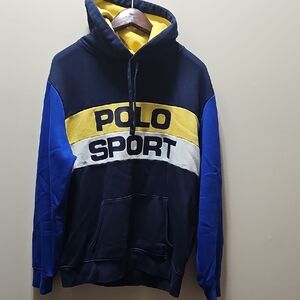 Polo by Ralph Lauren Blue and Yellow Sweatshirt